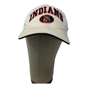 MLB Indianapolis Indians Snapback Hat Embroidered Cream Autographed SEE DESC